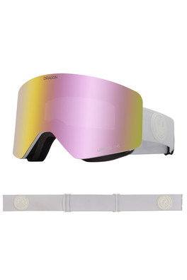 R1 OTG Unisex Snow Goggles - Whiteout/Pink Ion/Dark Smoke