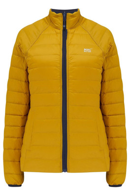 Polar Womens Reversible Down Jacket - Navy Mustard