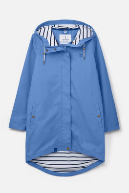 Beachcomber Womens Long Waterproof Jacket - Marine Blue