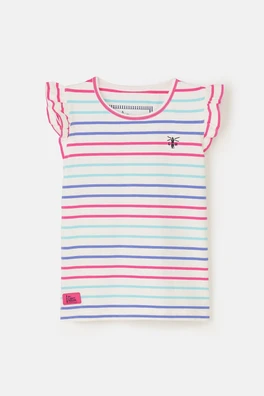 Causeway Kids Swing T-Shirt - Pink Purple Stripe