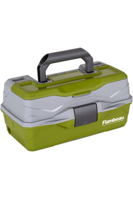 One Tray Classic Tackle Box - Green/Grey