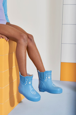 Kids Shortie Welly Boot - Cornflower Blue