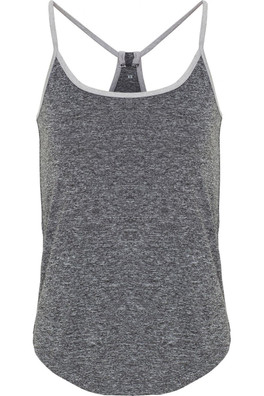 Yoga Womens Vest - Black Melange/Silver