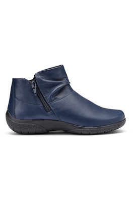 Murmur Women's Wide Fit Leather Boot - French Navy