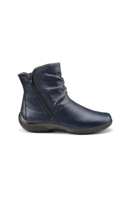 Whisper Women's Wide Fit Leather Boot - Navy
