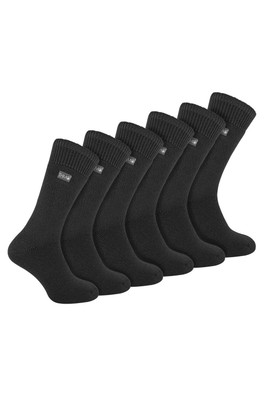 6 Pairs Mens Soft Breathable Thermal Socks - Grey