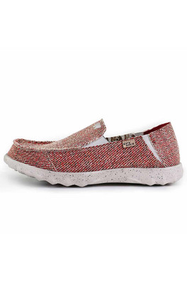 Couch Classic Mens Lightweight Slip Ons - Oat Red