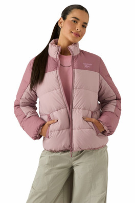 Reversible Puffer Womens Jacket - Dusty Pink