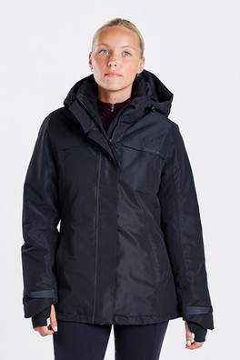 All-Weather Waterproof Jacket with Hood - Black