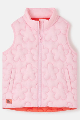 Amber Kids Gilet - Baby Pink
