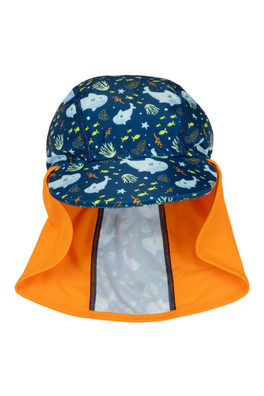 Kids Legionnaire Sun Hat - Shark Reef
