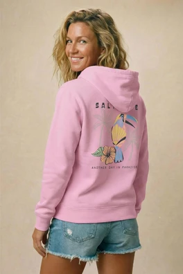 Toucan Womens Hoodie - Light Pink