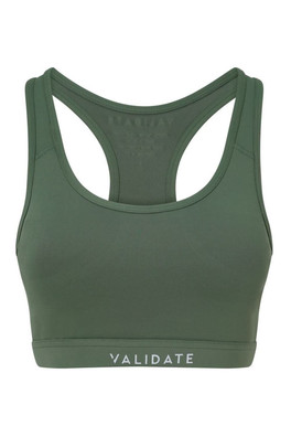 247 Essential Womens Sports Bra - Green
