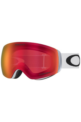 Flight Deck M Unisex Snow Goggles - Matte White/Przm Torch Iridium