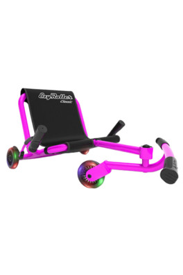 Ezy Roller Classic Ride-On Kart with LED Wheels - Pink