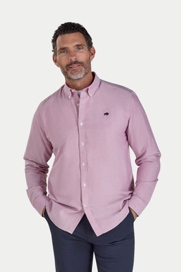 Classic Oxford Mens Shirt - Deep Red