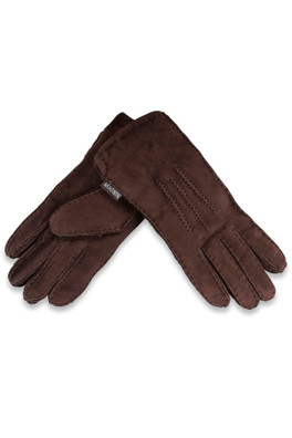 Womens 3 Point Sheepskin Gloves - Chocolate