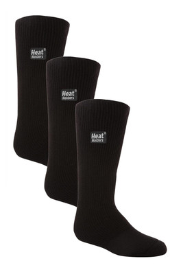 Kids Thermal Winter Socks 3-Pack - Black