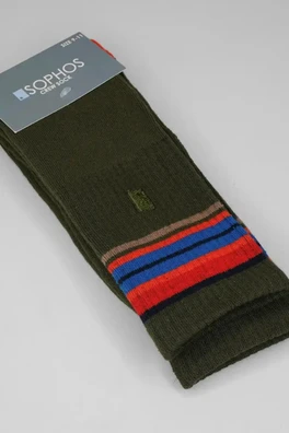 Mens Cotton Trail Sock - Green