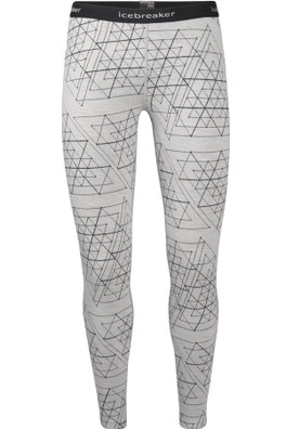 Merino Wool Vertex 260 Womens Base Layer Tights - Black/Blizzard Heather