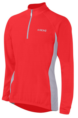 Classic Mens Long Sleeve Reflective Top - Red