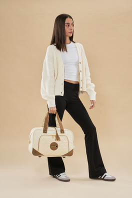 Vela 20L Holdall 40x20x25cm - Cream