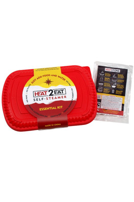 Medium Semi-Reusable Self Steamer + 2 HeatStones - Red