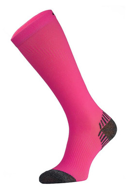 Unisex Knee High Compression Running Socks - Pink