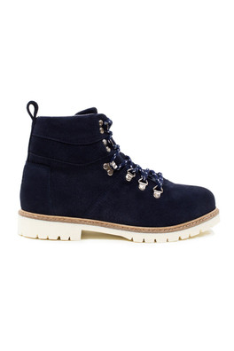 Chicago Suede Waterproof Boots - Navy