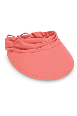 Aqua Visor Lycra Womens Sun Visor - Coral