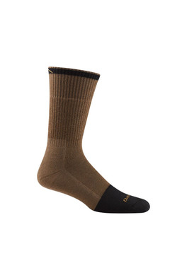 Mens Durable Merino Wool Work Boot Socks - Brown
