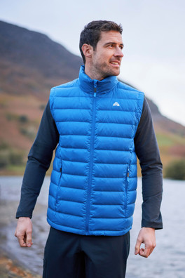 EMS Featherpack Mens Down Packable Gilet - Blue