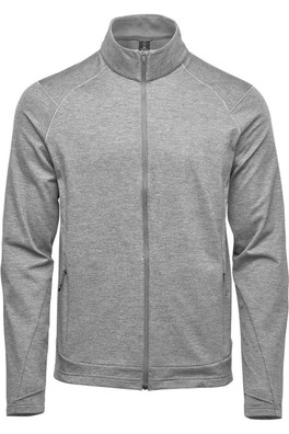 Treeline Performance Mens Track Jacket - Granite Heather