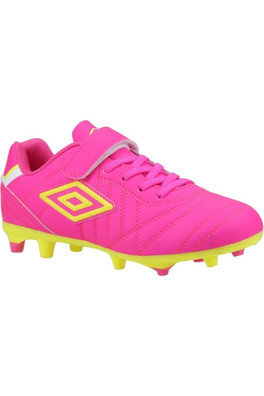 Speciali Liga Kids Firm Football Boots - Hot Pink