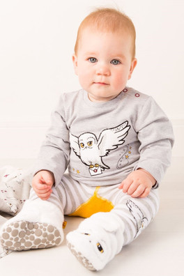 Kids Harry Potter Hedwig Booties - White