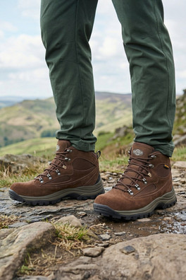 Kendal Mens Leather Waterproof Walking Boots - Brown