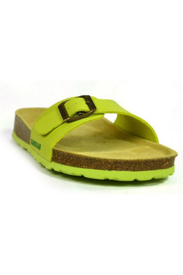 Malaga Sano Womens Sandals - Lime/Brown