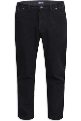Rockford Mens Kingsize Comfort Fit Jeans - Black