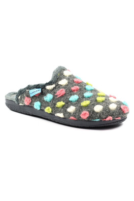 Montreal Womens Mule Slipper - Grey