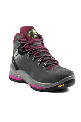 Glide Womens Waterproof Hiking Boots - Grey and Pink