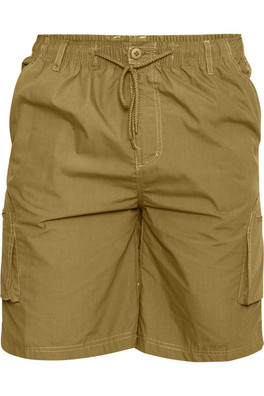 Nick-d555 Mens Shaped Leg Cargo Shorts - Sand