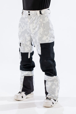 Tactical Mens Ski Pant - White Map