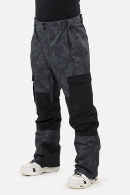 Tactical Mens Ski Pant - Black Map