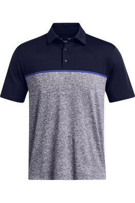 Playoff 3.0 Mens Stripe Polo Shirt - Midnight Navy/Royal