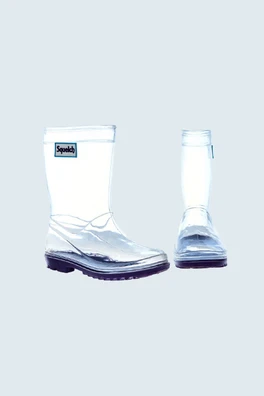 Squelch Transparent Welly Boots - Transparent