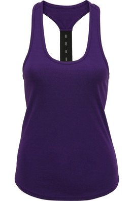 Performance Womens Strap Back Vest - Purple