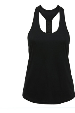 Performance Womens Strap Back Vest - Black