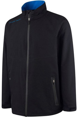 Mens Waterproof Jacket - Black/Turquoise