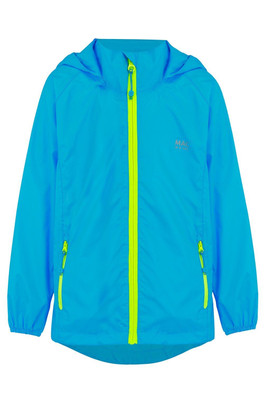 Origin Kids Mini Packable Waterproof Jacket - Neon Blue