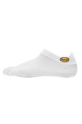 Five Toe Athletic No Show Women's Socks - White